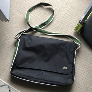 Lacoste laptop / messenger bag. 18” wide x 14” tall.